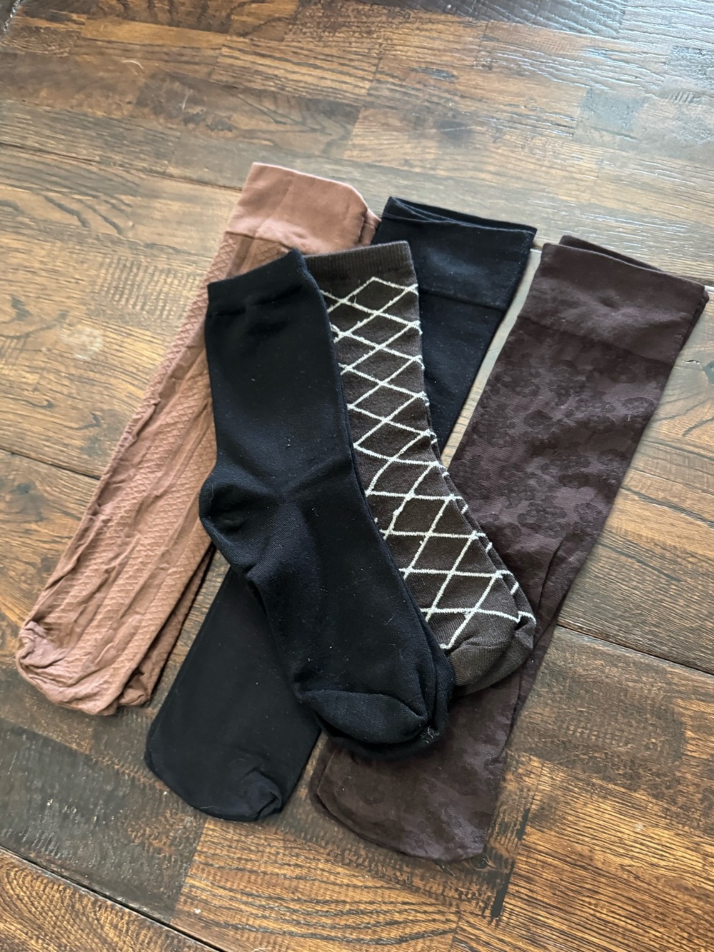 Trouser & Casual Socks Bundle of 5 - Black, Brown, Tan